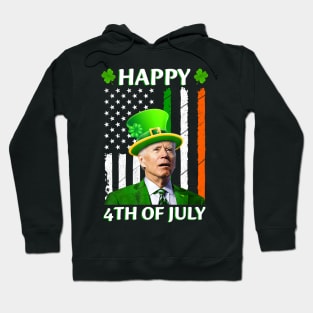 Merry 4th of Patricks Day Funny Joe Biden Hoodie